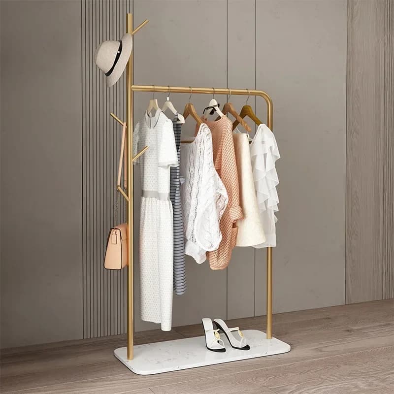 Modular Extension Hall Rack Clothes Drying Boutique Clothing Metal Shelf Large Couple Wardrobe Racks Industrial Furniture