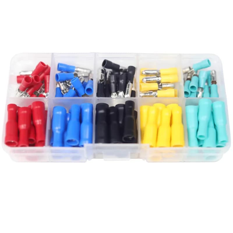 Clearance sale Bullet head butt wire connector male and female plug-in insulated joint FRD+MPD quick connect terminal block