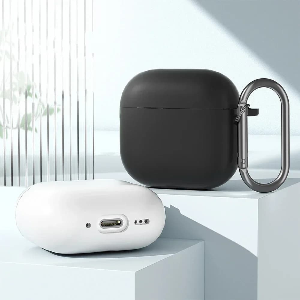 For Apple Airpods 4 2024 Case Luxury Earphone Case Soft Silicone Shockproof Cover for Apple Airpods 4 Cases Shell with Keychain