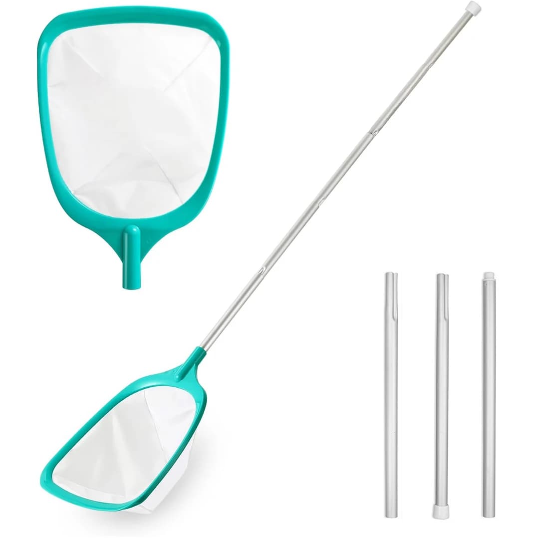 Pond Skimmer Net Summer Pool Skimmer Net With Retractable Pole Leaf Removal Garden Pond Professional Cleaning Tools