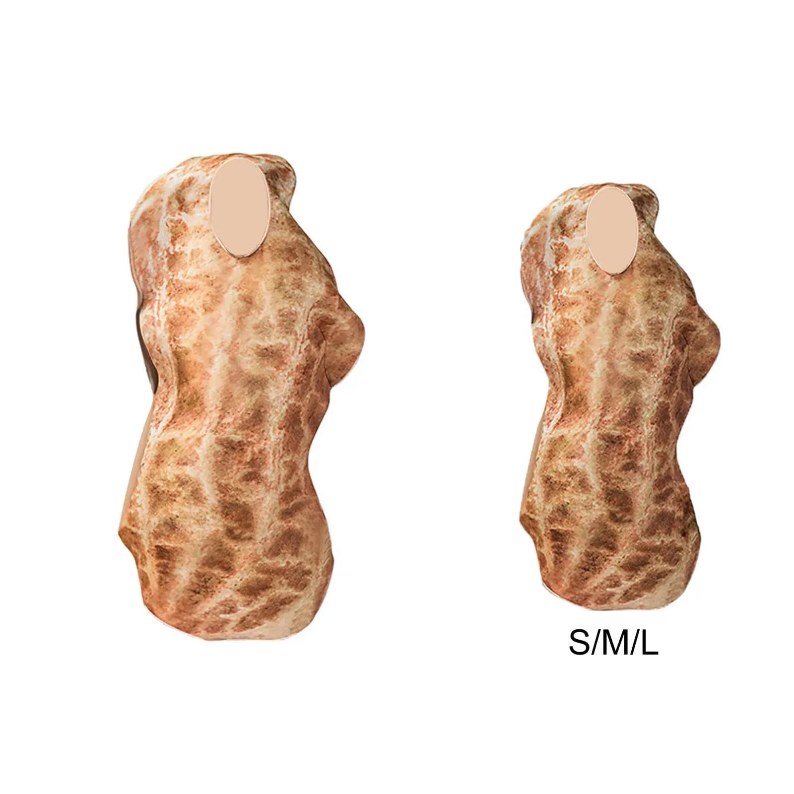 Peanut Costume Outfit Halloween Cosplay Party Funny Dress up for Themed Parties Carnival Holiday Stage Performance Accessories