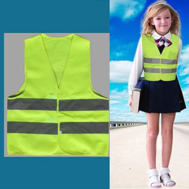 High Visibility Pupil Child Student Reflective Traffic Vest Scooter Kids Cycling Safety Vest Jacket Children Road Reflect Vests