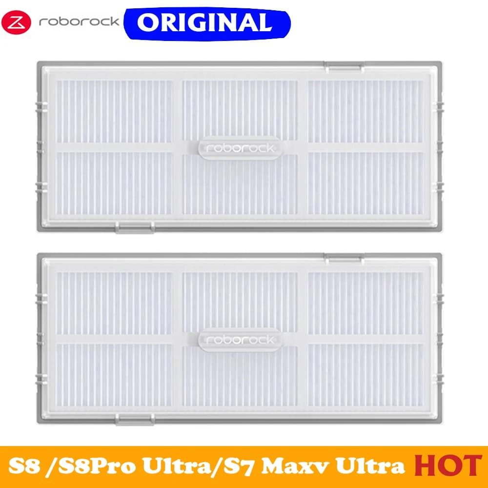 Original roborock s8 Pro Ultra Filter Genuine for s8/s7/s8+/s7 MaxV Ultra Accessories of Washable Hepa Filter Dust Bin Filters