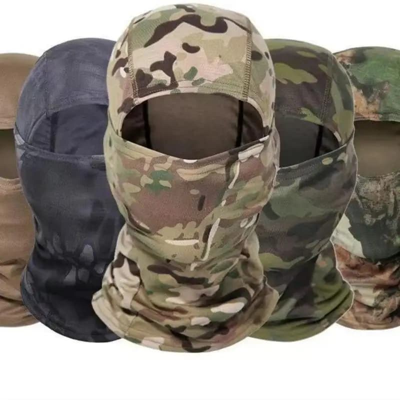 Outdoor Cycling Face Mask, Sunscreen, Insect Proof, Breathable, Sweat Absorbing Camouflage Hood, Quick Drying Hat, And Headscarf
