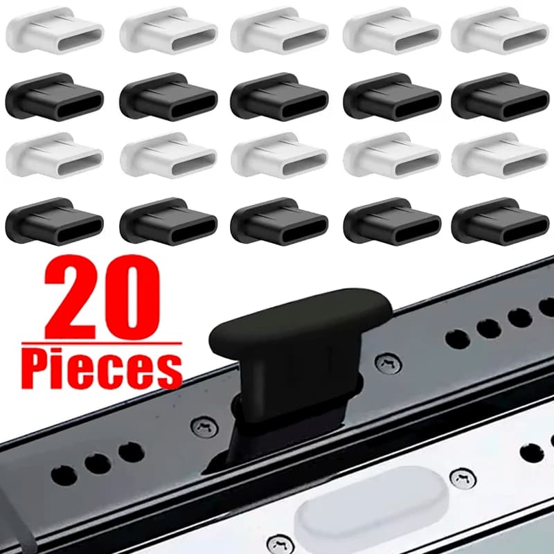 Silicone Dust Plug Type C Charging Port Protector Stopper Cap Cover for Iphone17 16 15 Pro Max 16 15 Plus Samsung Anti-Dust Plug