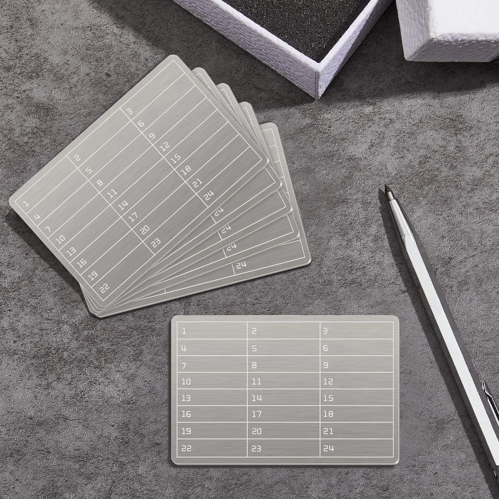 An aluminum alloy cryptocurrency codebook and a metal marker pen suitable for cryptocurrency Bitcoin password storage and can be