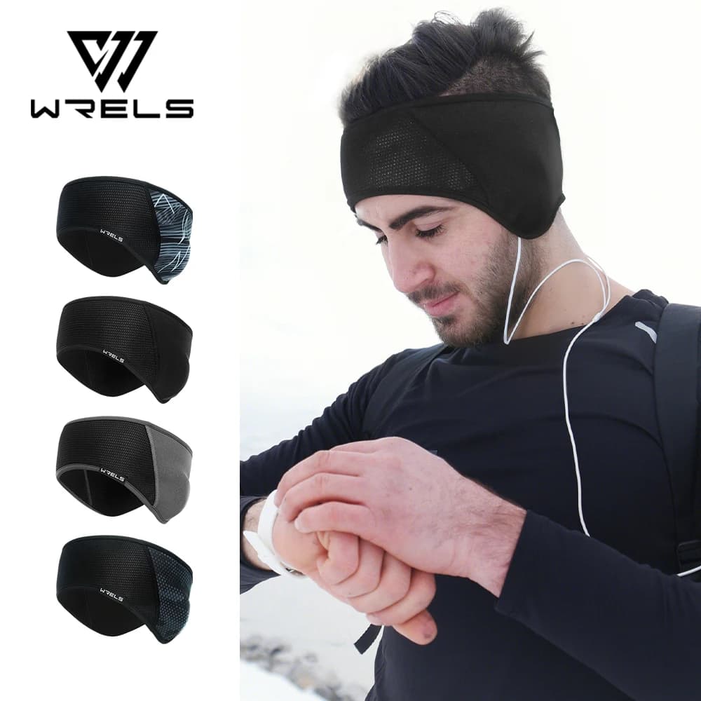 WRELS Winter Ear Muffs Warmers Headband Sweatband Running Headband Warm Head Wraps Sport Earmuff for Women Outdoor Sports