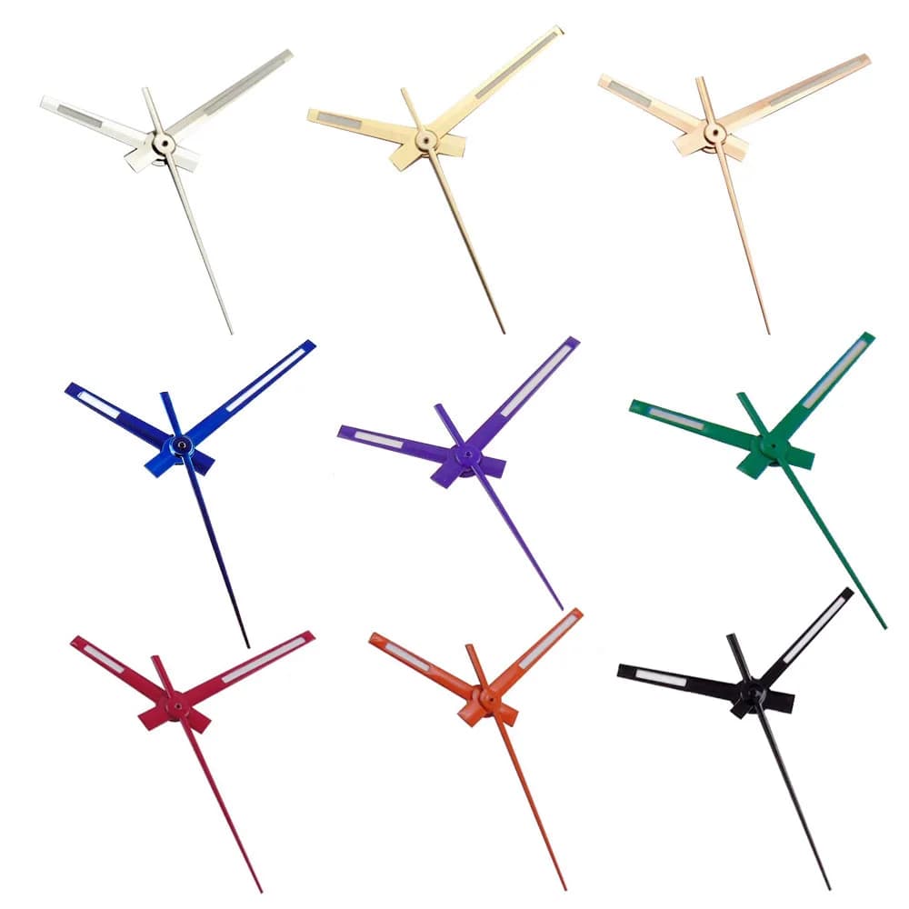 Silver Blue Green Red DJ Watch Hand fit NH35A NH36A NH38 NH70 NH72 ETA 2824 PT5000 Automatic Diving Watch Accessories Parts Set