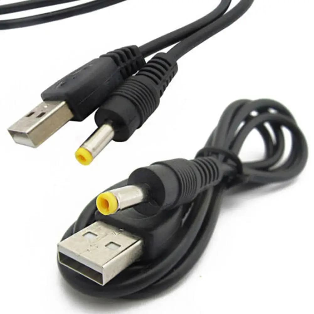 80cm 5V 1A USB To DC Power Charging Cable Charge Cord For PSP 1000 2000 3000 4.0x1.7mm Plug USB Charging Cable