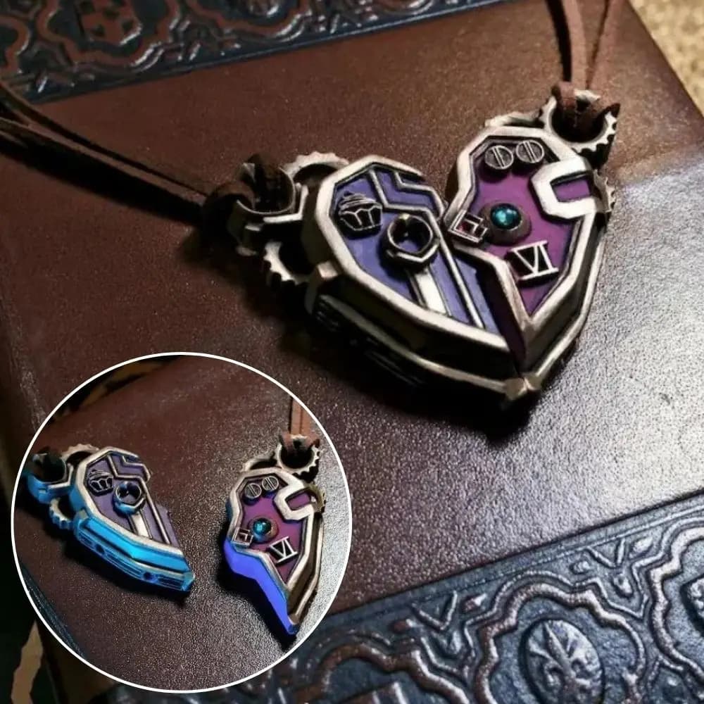 Arcanne Caitlynn Vi Necklace Cosplay Pendant Men Women Game Disguise Magnet Lovers Chain Fantasy Halloween Custome Accessories