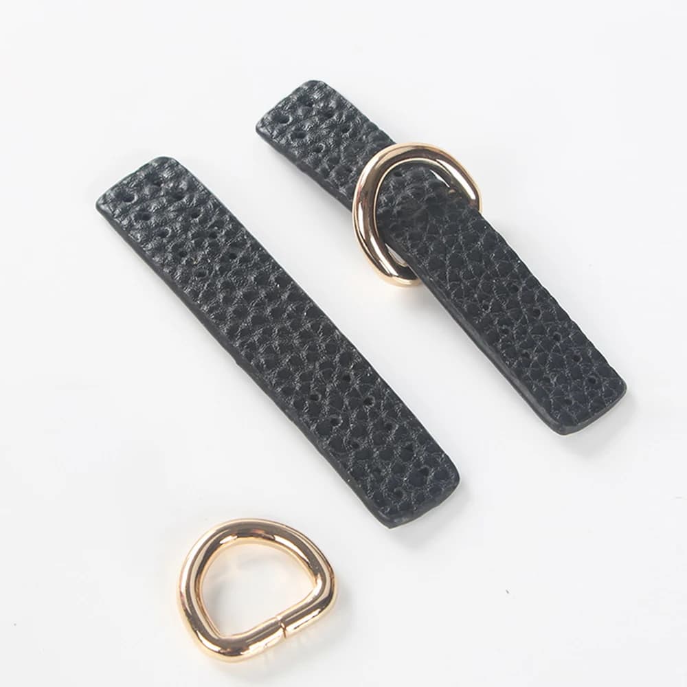 2pcs Pu Leather Bag Buckle With Metal Snap DIY Handbag Wallet Hasp Replacement Adjustable Bag Fastener Snap Bag Accessories