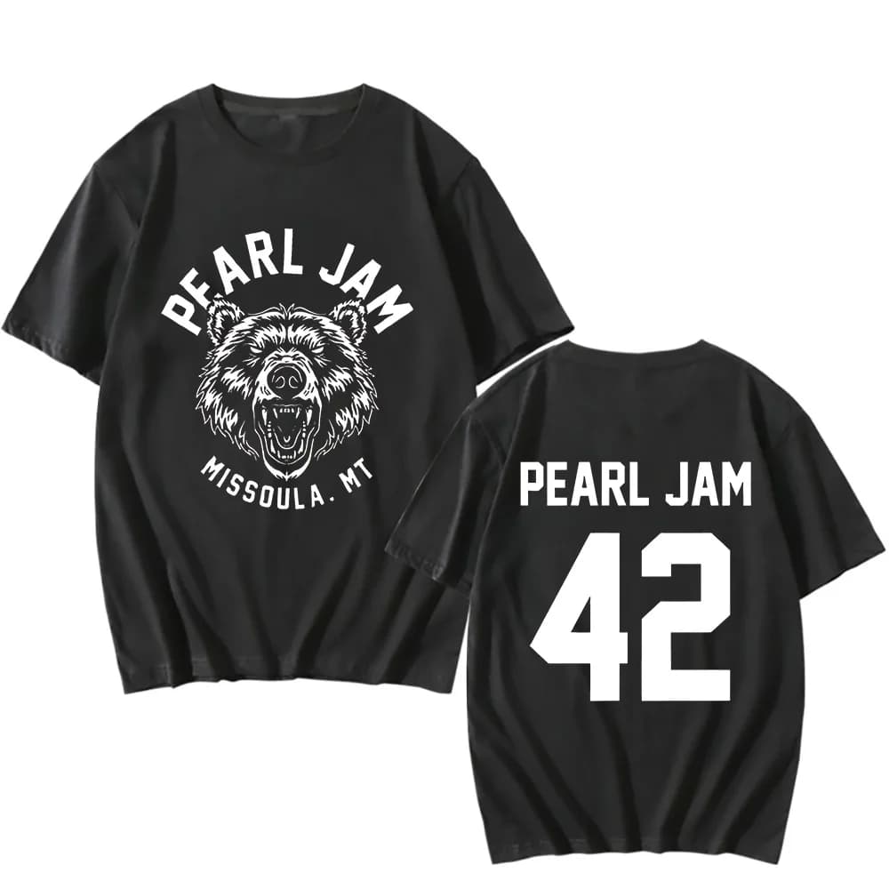 Pearl Jam T-Shirts Dark Matter World Tour Fan Gifts Classic Tees Female Male Crew Neck Cotton TShirts Oversized Tops Clothing