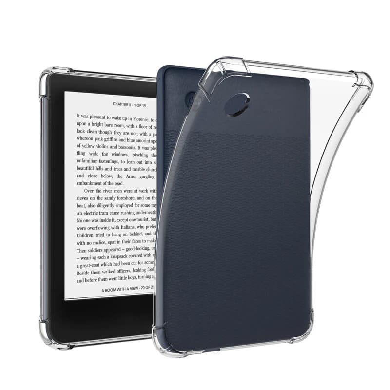 Transparent TPU Soft Back Cover Protective Shell Funda Shockproof Case for Kobo Clara 2E/Colour Libra 2/Colour 6" 7" Nia H2O HD