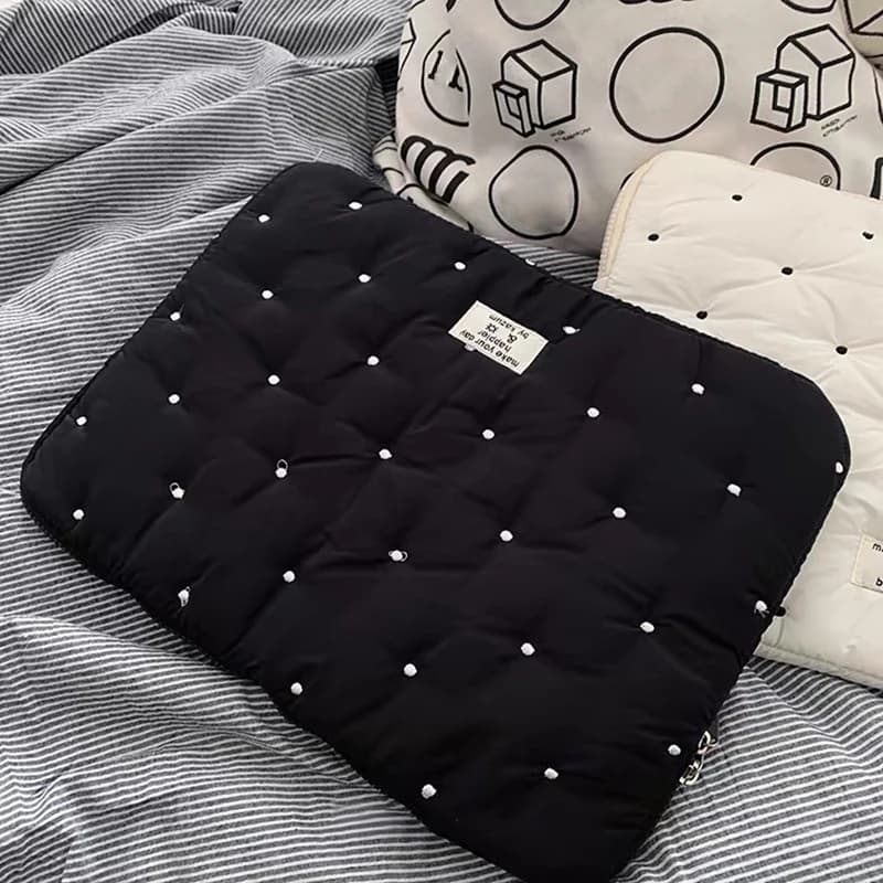 Laptop bag for macbook air 13 case 13-14 Inch puffy notebook pouch 15-16Inch Cute laptop sleeve 9-11 Inch Tablet Sleeve girl bag