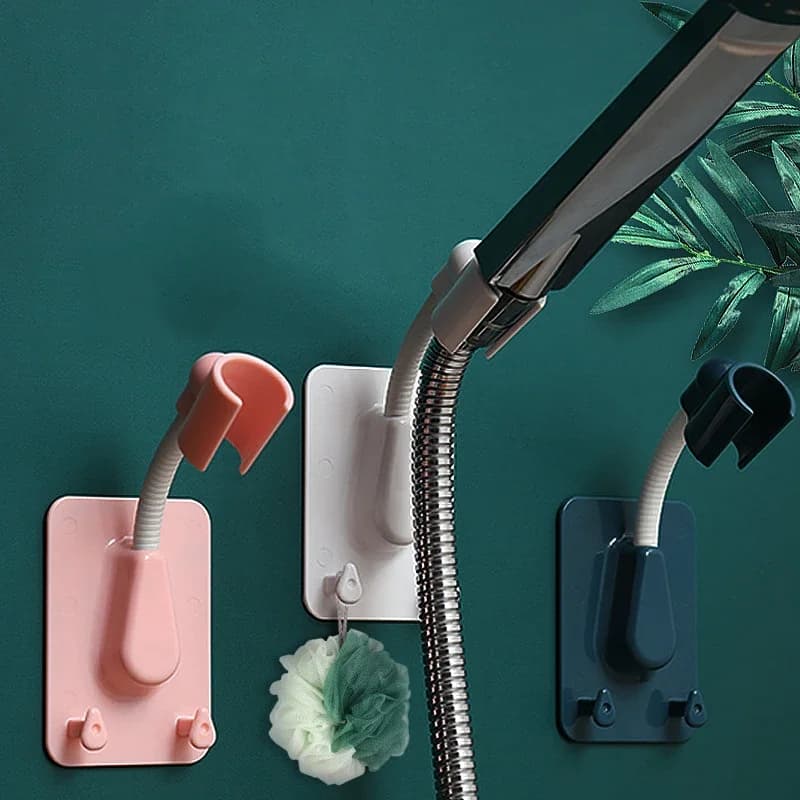 No-Punch Shower Head Bracket Creative Caterpillar Silicone Suction Cup Hanging Nozzle Removable Fixed Seat Shower Accessories