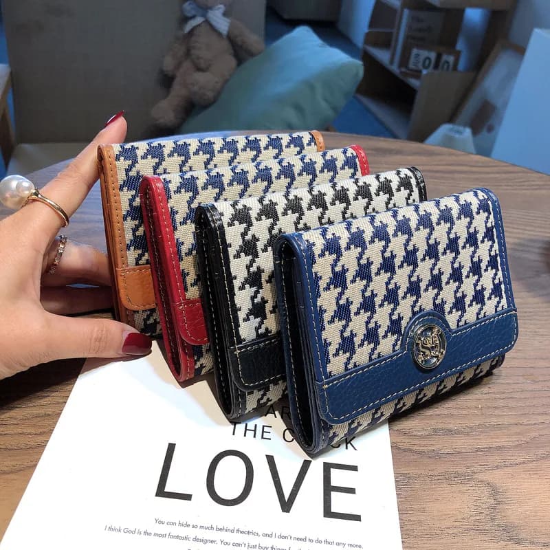 Mini Wallet for Lady New Style Fashion Purse for Women Vintage Credit Cards Organizer Card Holder Large Capacity Hand Bag