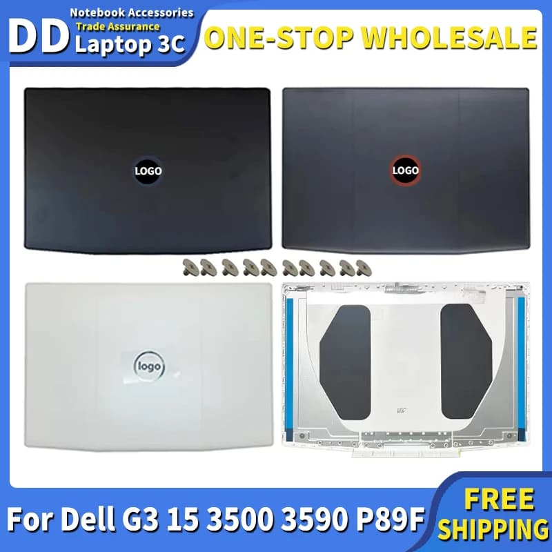 Original New Laptop Case For Dell G3 15 3500 G3 15 3590 P89F LCD Back Cover Rear Lid Top Case 0YGCNV 0747KP 03HKFN Blue Logo