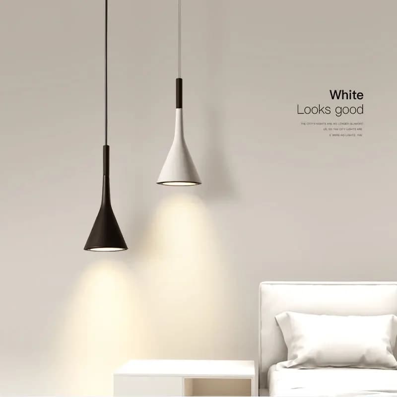 Modern Hanging Ceiling Lamps Wood Aluminium E27 Pendant Light for Dining Room Table Bedside Kitchen Black Decoration Lighting