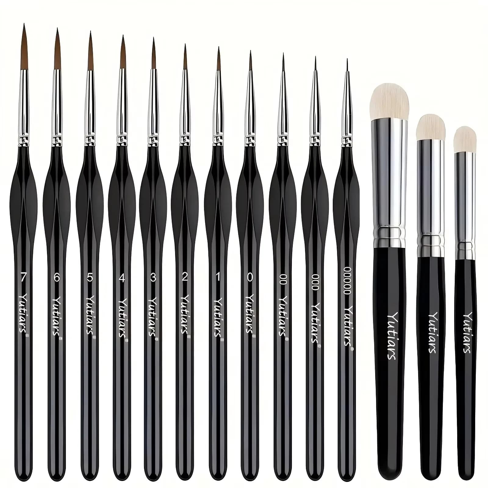 Professional Miniature Paint Brush Set For Warhammer 40K, Dnd, Citadel & Scale Models - Ideal For Enamel & Fantasy Figurines