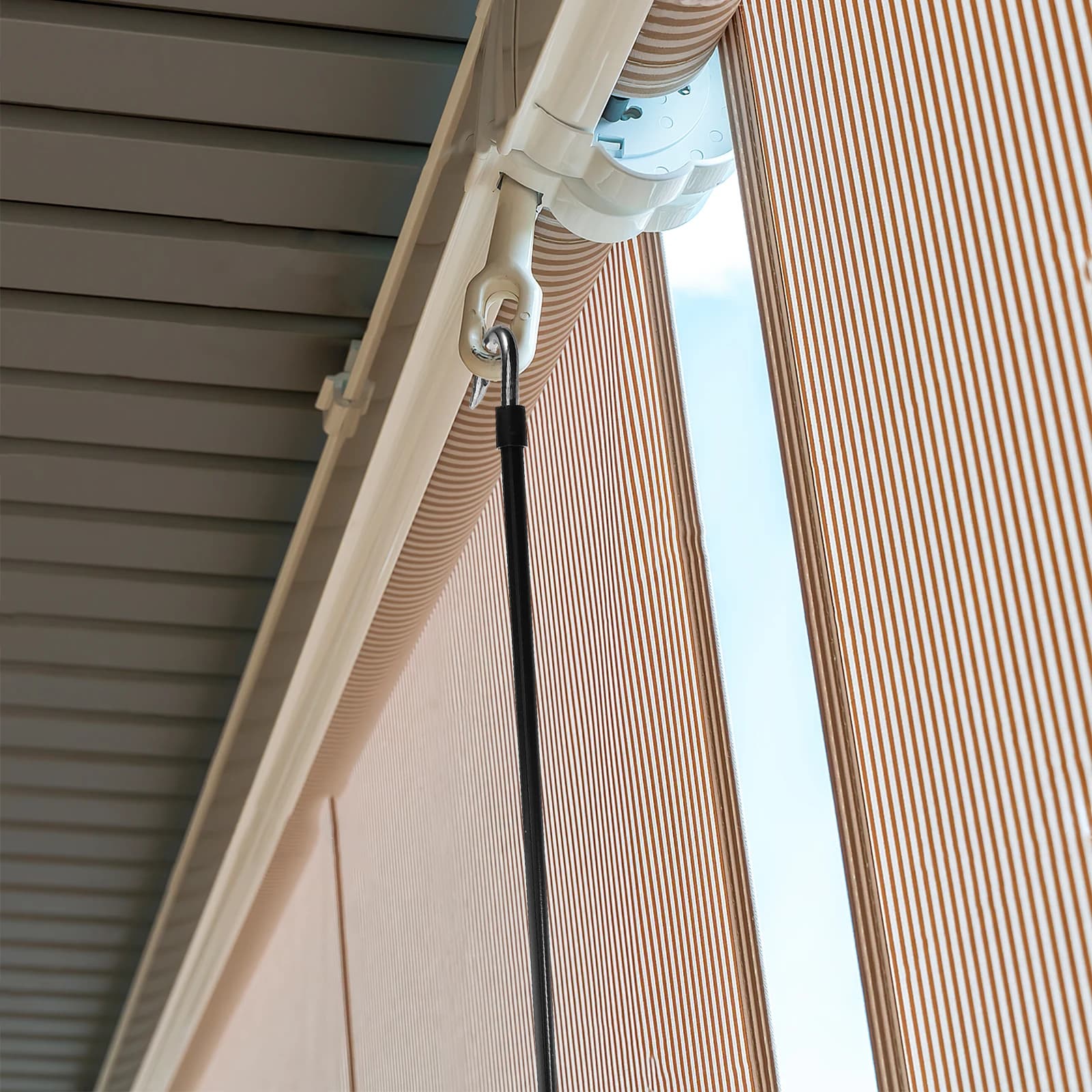 Heavy-Duty Manual Awning Crank Handle Outdoor Shade Canopy Universal Replacement Wand Awning Manual Wand For Rv Shade Retraction