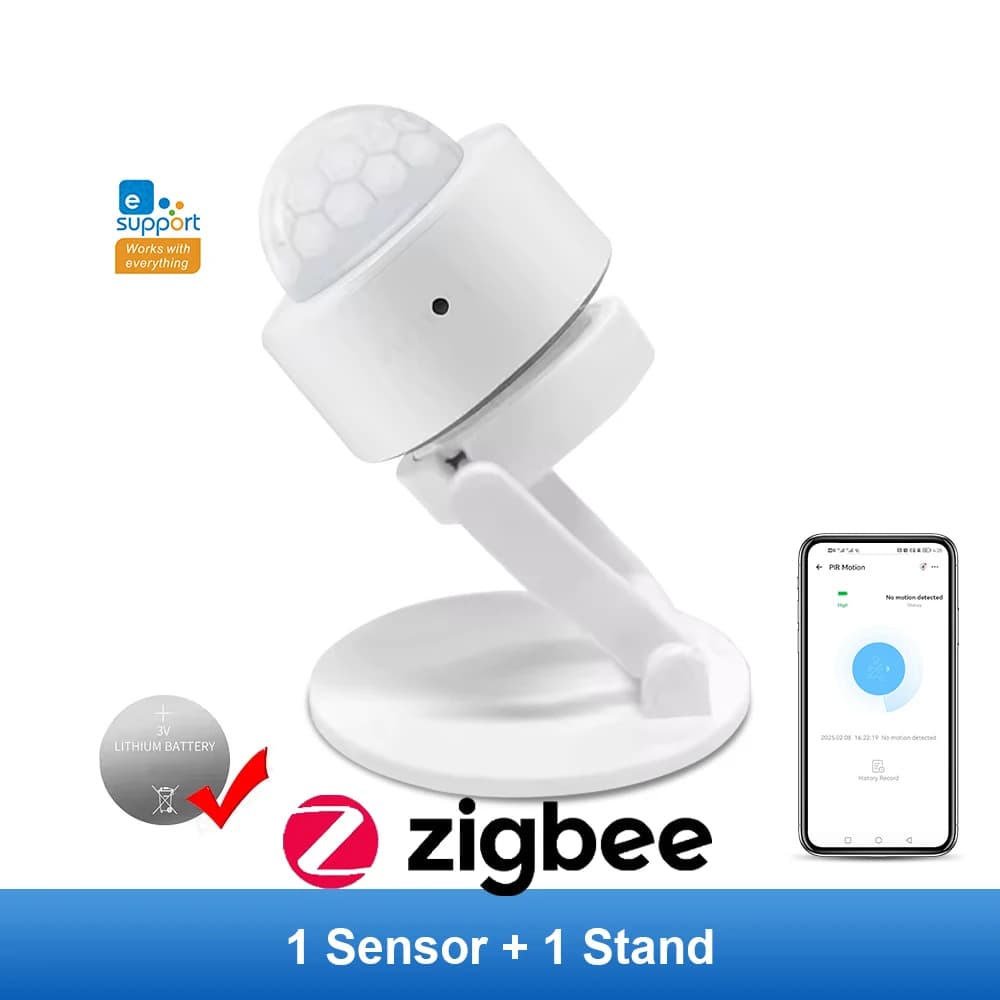 Zigbee Pir Sensor Motion 3.0 Smart Movement Human Body Infrared Detector Security Alarm Sensor Works With EWelink Home Assistant