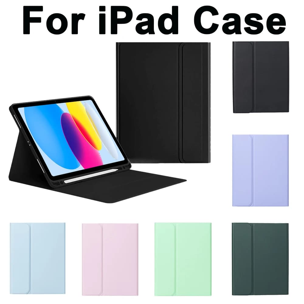 For 2025 iPad Air 11 Case iPad 10th 11th A16 9th Cover iPad Pro 11 4 5 10.9in 12.9 M2 M3 M4 Mini6 7 A17 with Pencil Holder Case