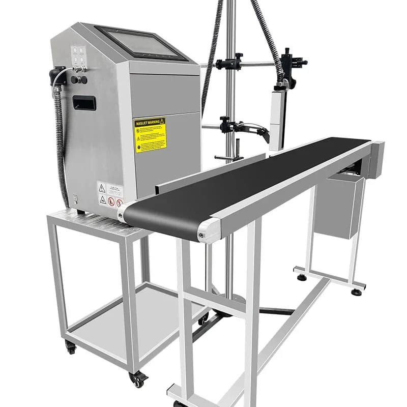 High speed industrial white ink inkjet digital printer multi-color CIJ inkjet printer barcode production date printer