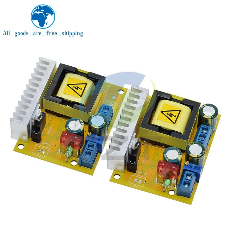 8-32V to 45-390V DC-DC Boost Converter Step Up Power Supply Module High Voltage ZVS Capacitor Charging Board