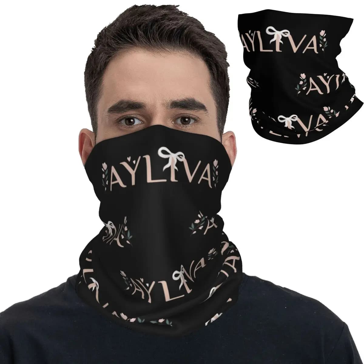 Ayliva In Liebe Tour 2024 Concert Bandana Neck Gaiter Printed Balaclavas Face Scarf Warm Cycling Fishing Unisex Adult Washable