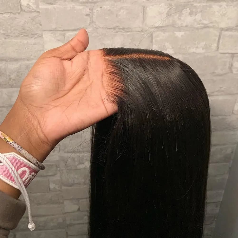 Wear And Go Glueless 5×5 6x4 HD Lace Closure Wig Straight Lace Front Human Hair Wig Pre Plucked Hairline Pre Cut Human Hair Wigs