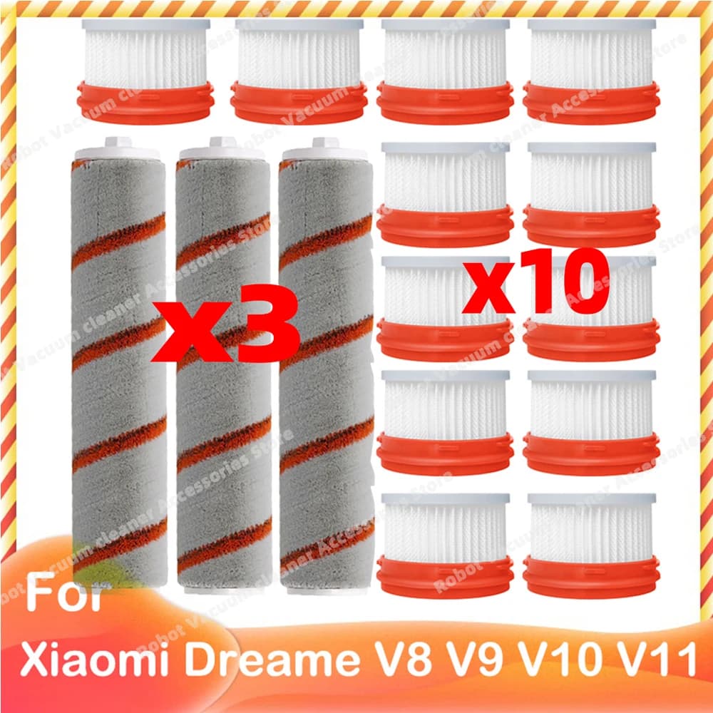 Compatible for Xiaomi Dreame V9 V10 V11 V8 V9B V9P XR Accessories Main Brush HEPA Filter Wireless Handheld Parts