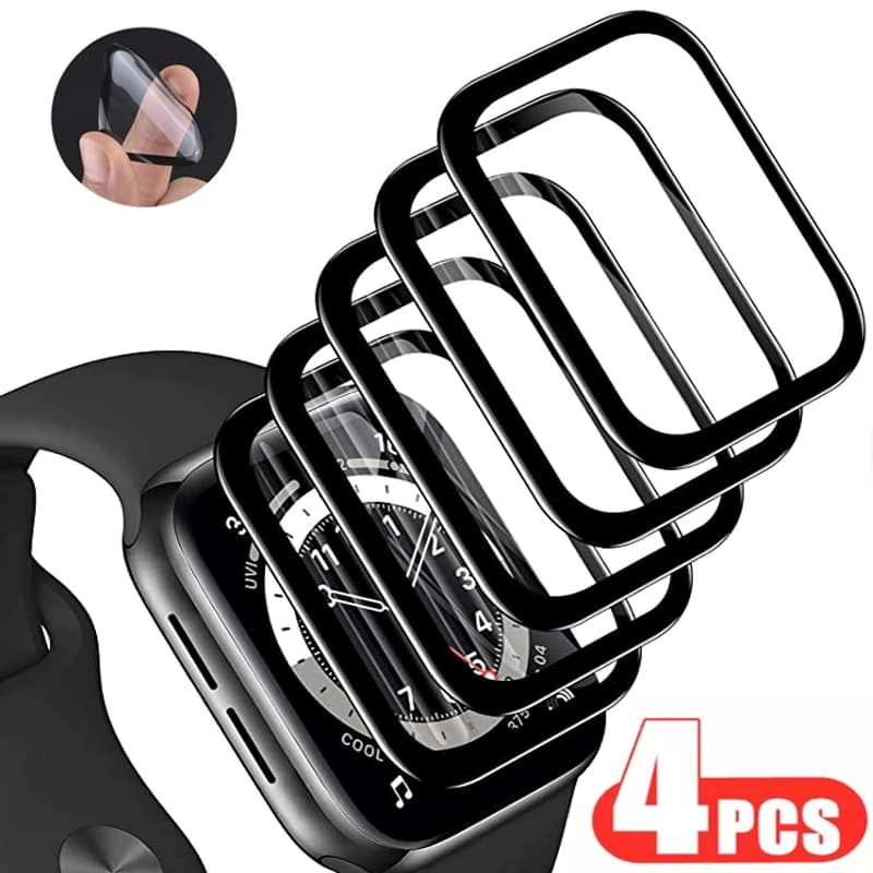 Protector Film For Apple Watch 44mm 45mm 40mm 41mm 42mm 38mm 3D Curved Screen Protectors iwatch series 8 7 SE 6 5 4 3 Ultra 49MM