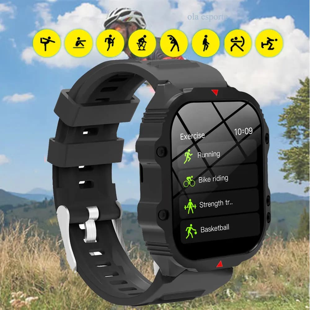 GPS Watch Tracker Outdoorsport Smart Watch Waterproof Phone Calls Heart Rate Monitor Weather Sync DIY Watch Faces Smart Bracelet