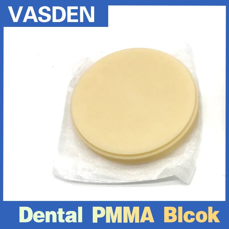 C1 C2 Colors Monolayer Dental PMMA Block Pmma Resin Disc 98mm CADCAM PMMA Milling PMMA Blank Dental Laboratory