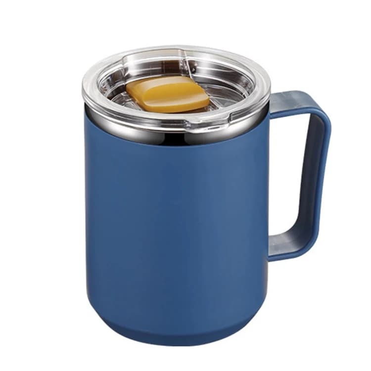 Wholesale 401-500ml 304 Stainless Steel Portable Mug Coffee Cup With Lid Leakproof Thermos Drink Bottle