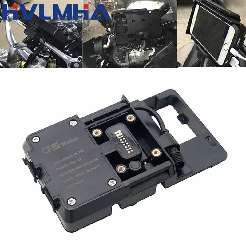 R1250GS Adventure Phone Holder For BMW R1200GS Adv GS1200 gs1250 LC F700GS F800GS Supporter Navigation USB Charger Stand Bracket