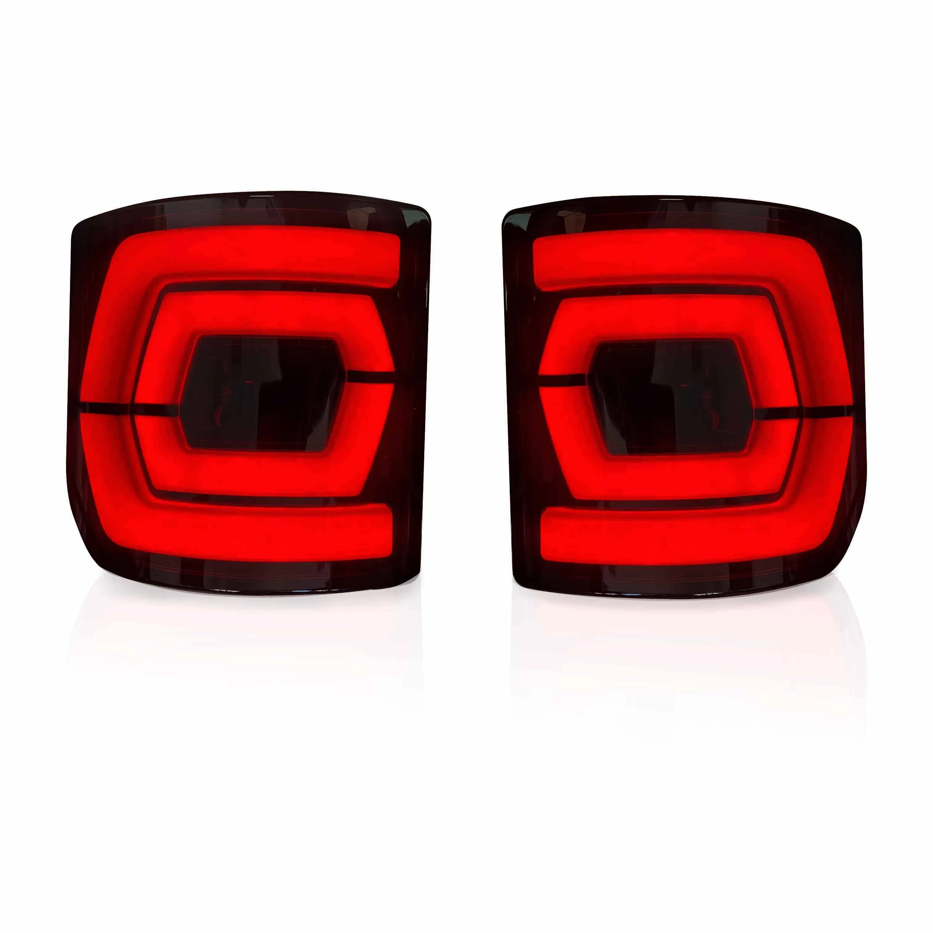 US Stock Flush Mounted Design Smoked Lens LED Tail Light for Jeep Gladiator JT IP68 Running Brake Turn Reverse Tail Position