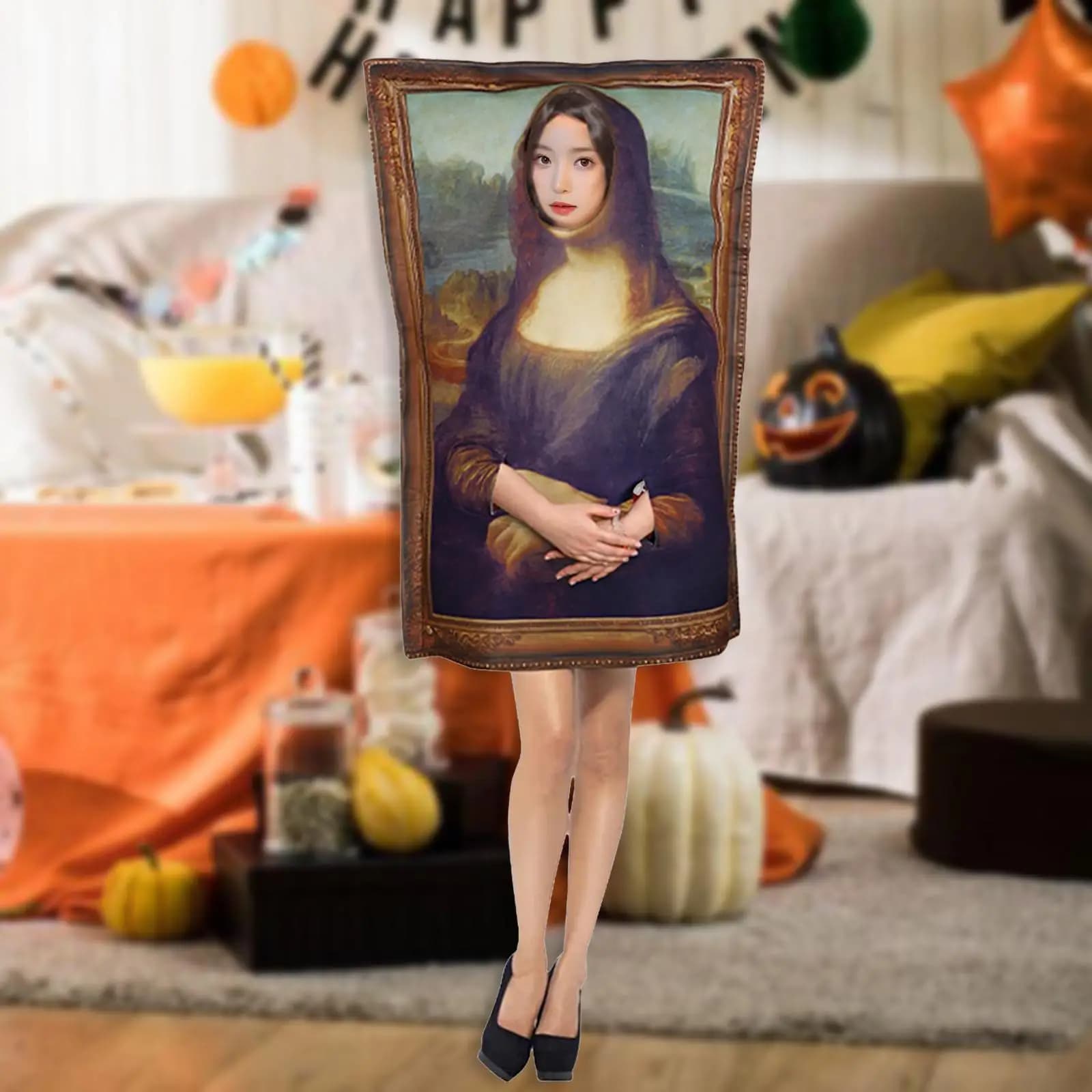 Halloween Paintings Costume Jumpsuit for Role Playing Party Supplies Women