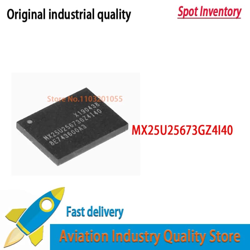 1-5pcs/lot 100% New MX25U25673GZ4I40 MX25U25673GZ4140 MX25U25673 6mm*8mm QFN-8
