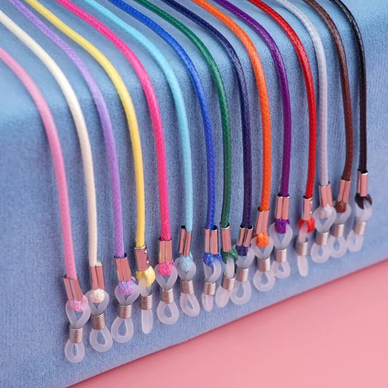 2024 New Wax Cord Glasses Chain Lanyard Braided Anti-slip Sunglasses Chains Strap Eyewear Eyeglasses Rope for Women Men