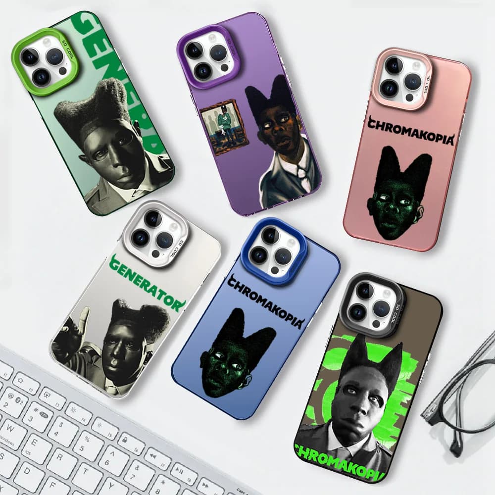 Rapper T-Tyler The Creator Chromakopia For iPhone 12 11 13 14 15 16 Max Pro Plus Protective Cover IMD Phone Case