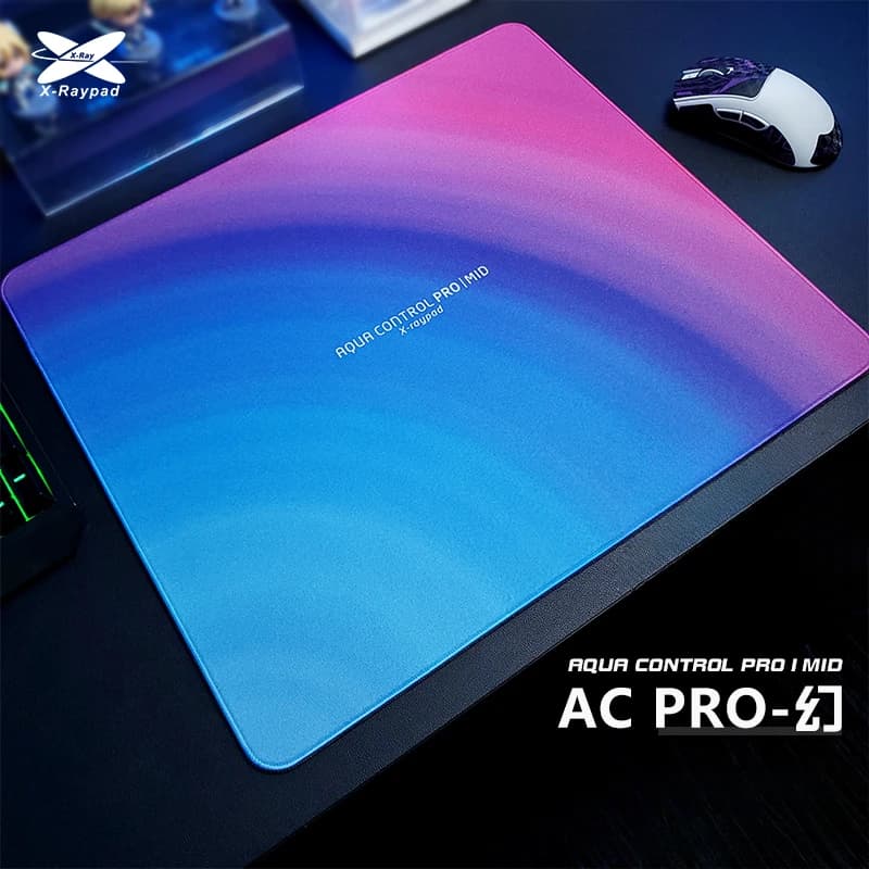 X-Raypad ACpro Gaming Mouse Pad Mirror Polyurethane Base Gel Rubber Rough Surface Random Grain Desk Mat FPS Gaming Accessories