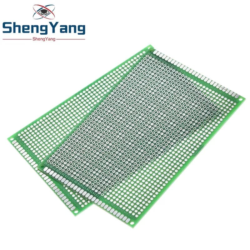 TZT 8x12cm 80x120 mm Double Side Prototype plate Universal Board Protoboard for TZT Electronic Components
