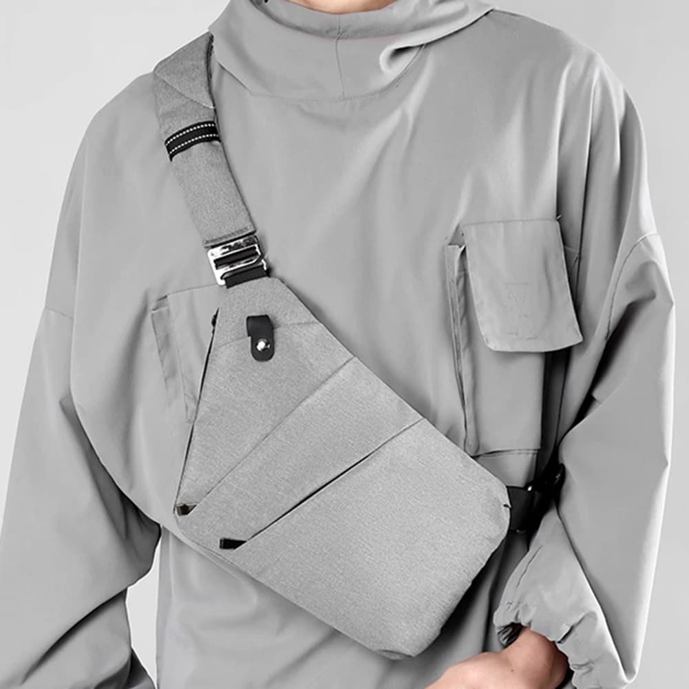 Chest Bag for Men Shoulder Bag Male Handbags Phone Purse Anti-thief Man Chest Bags Nylon Outdoor Belt Bag Portable Crossbody Bag