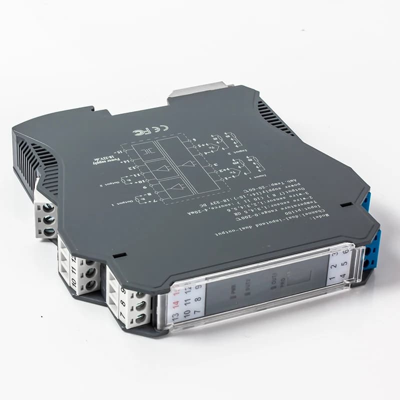 1In 1 Out PT100 To RS485 Temperature Converter RTD Tempaerature Signal Isolator DC 24V