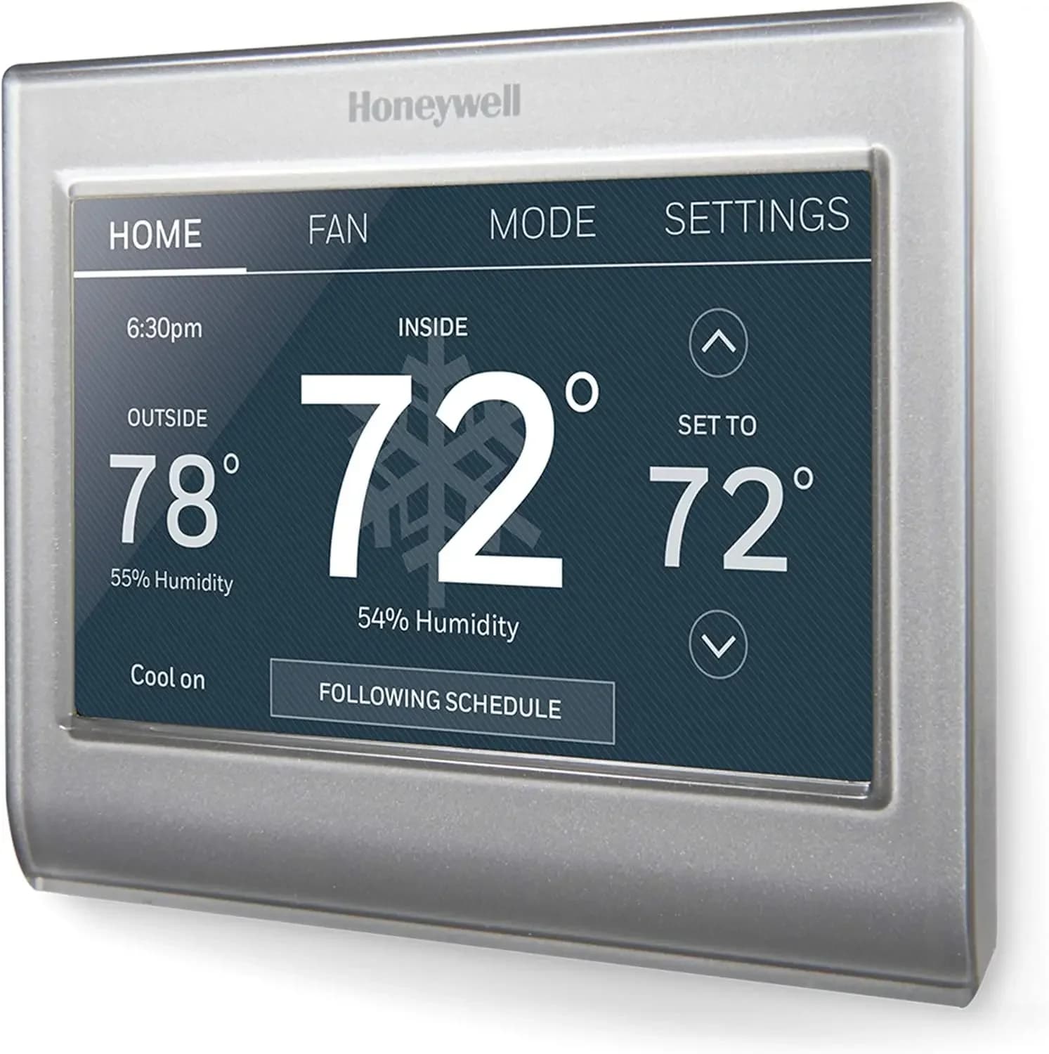 RTH9585WF1004 Wi-Fi Smart Color Thermostat, 7 Day Programmable, Touch Screen, Energy Star, Alexa Ready, Gray