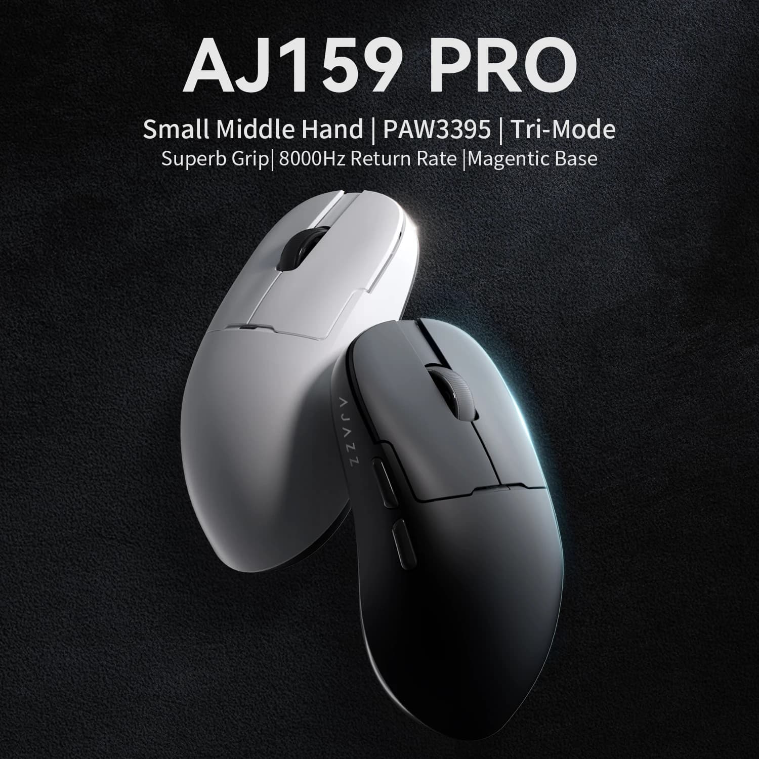 AJAZZAJ159 gaming mouse three-mode 8k wireless charging base lightweight professional gaming PAW3395