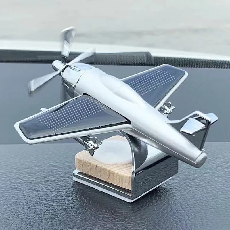 Solar Aircraft Car Perfume Ornament Car Solid Aromatherapy Car Decoration Light Fragrance Products