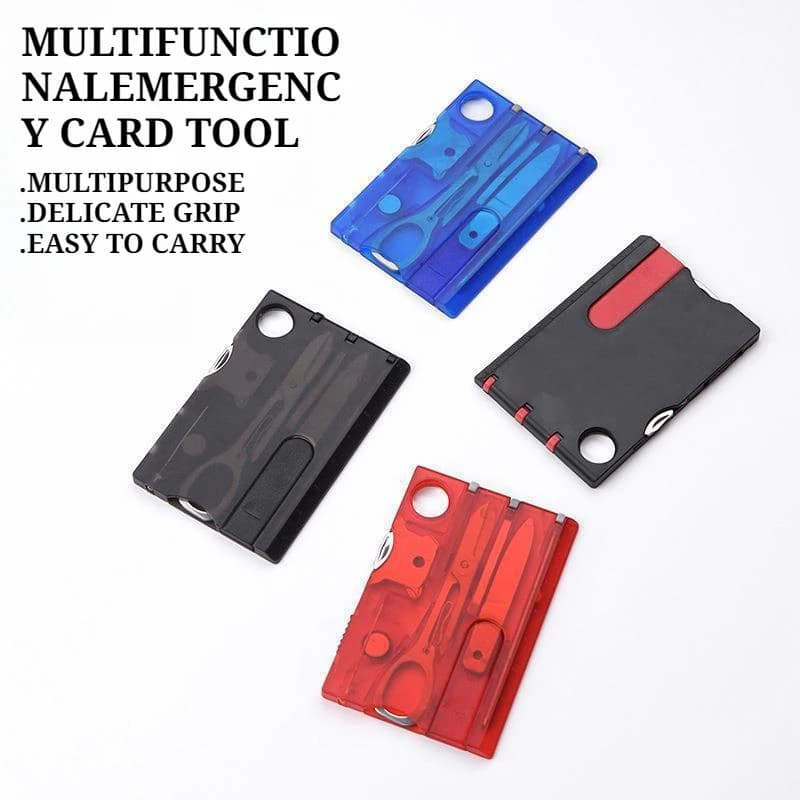 Outdoor Multi-functional Swiss Army Knife Card, Portable Survival Tool Card, Screwdriver, Camping Maintenance Emergency Tool