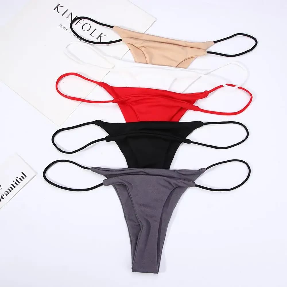 ZOONLYI S-XL Size Thin Strappy Women Thongs and G Strings Plus Size Low Rise Female Cotton Bikini Underwear